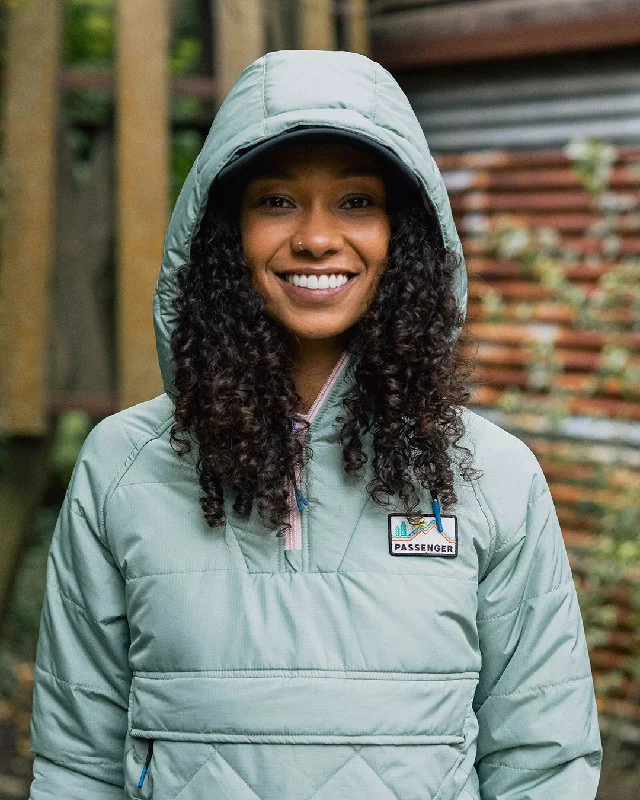 Ocean Recycled Insulated 1/2 Zip Jacket - Pistachio