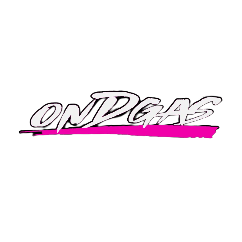 PINK Brush White ONDGAS Decal