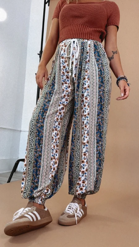 In The Mix Printed Boho Jogger, Multi