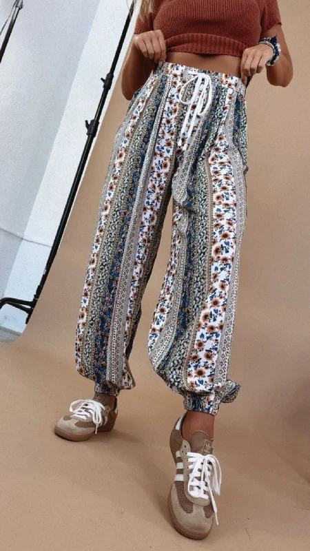 In The Mix Printed Boho Jogger, Multi