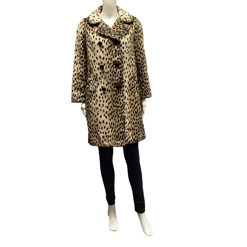 Safari by Sportowne Women's Coat Double Breasted Faux Fur Size: L