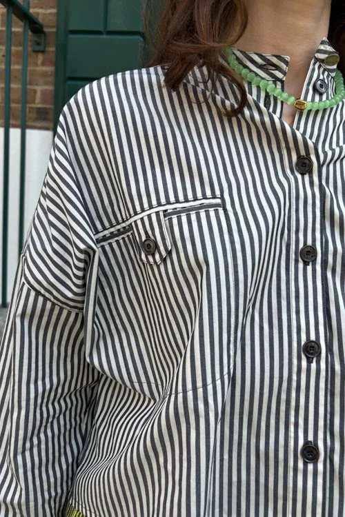 Sessùn Orregia Whiblack Stripe Blouse