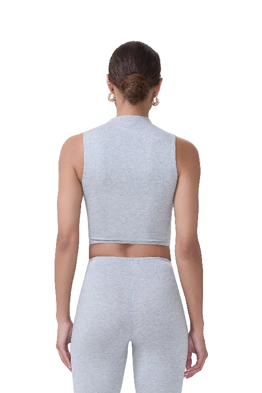 Shelly Top - Heather Grey