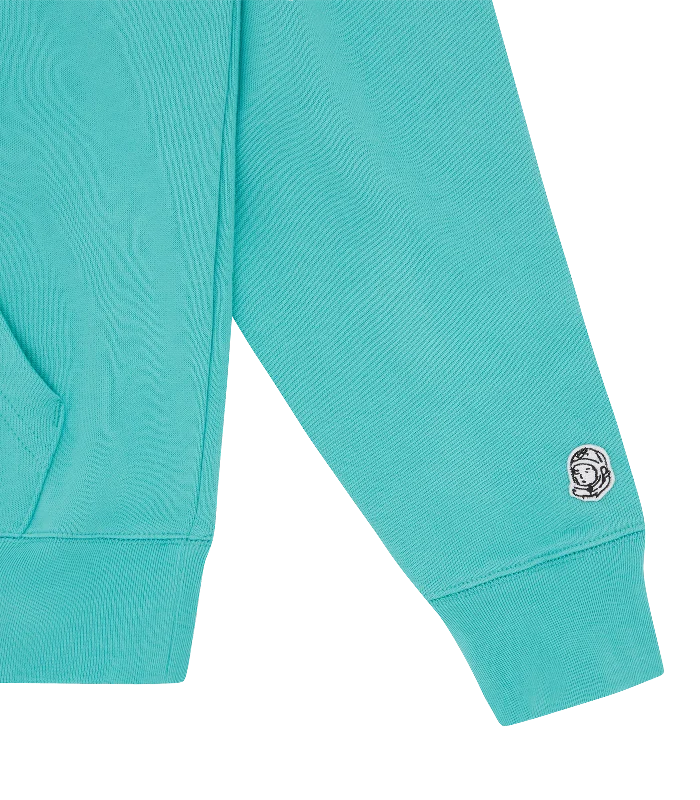 SMALL ARCH LOGO POPOVER HOOD - TEAL