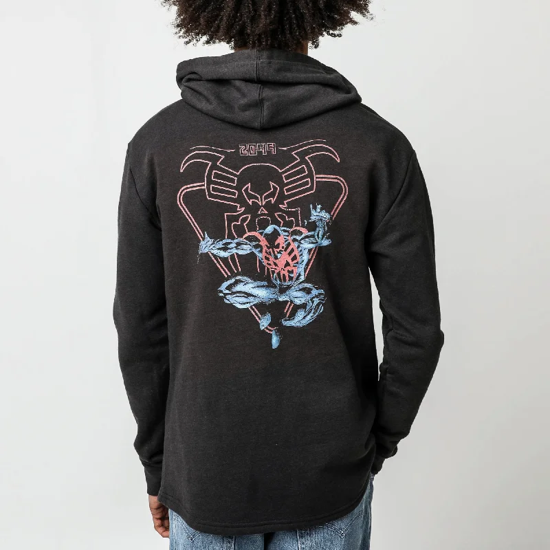 Spider-Man 2099 Logo and Cover Pose Black Hoodie