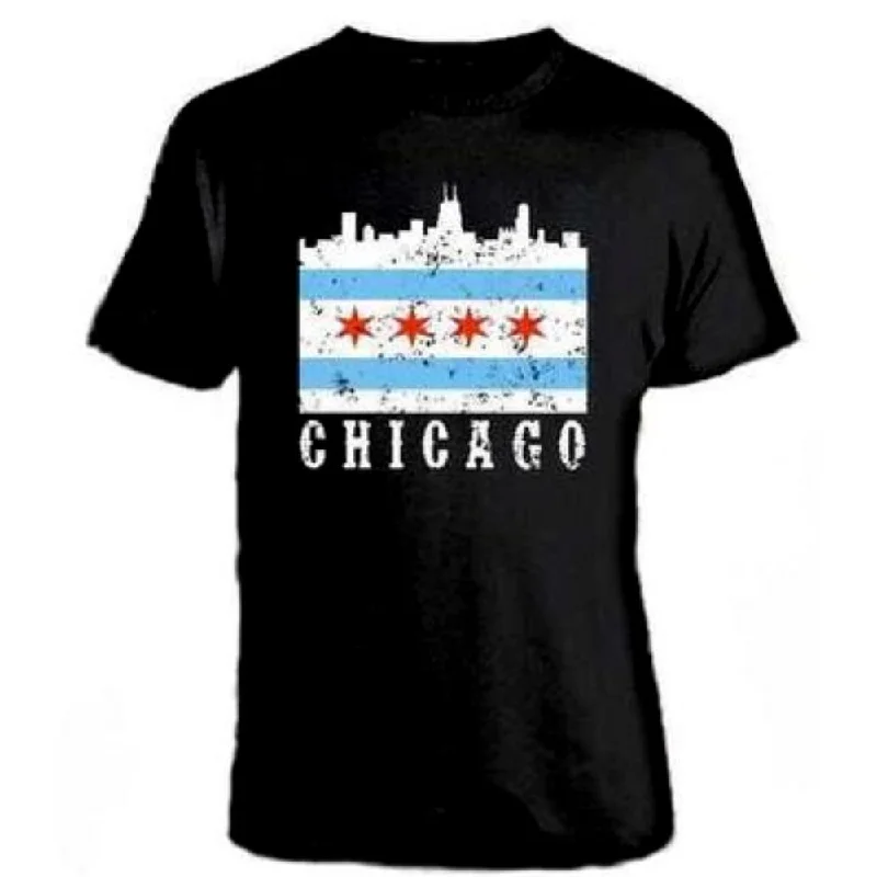 The Chicago Flag Skyline T-shirt