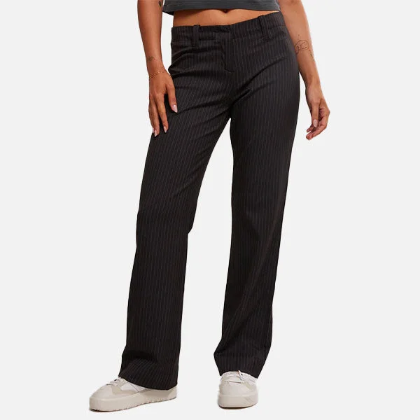 Thrills Brit Pinstripe Pant - Charcoal