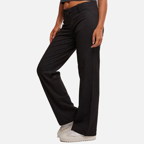 Thrills Brit Pinstripe Pant - Charcoal