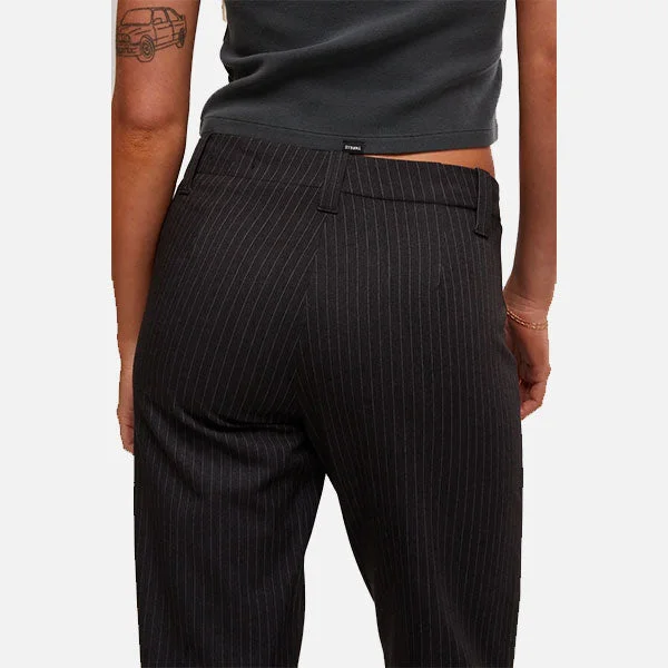 Thrills Brit Pinstripe Pant - Charcoal