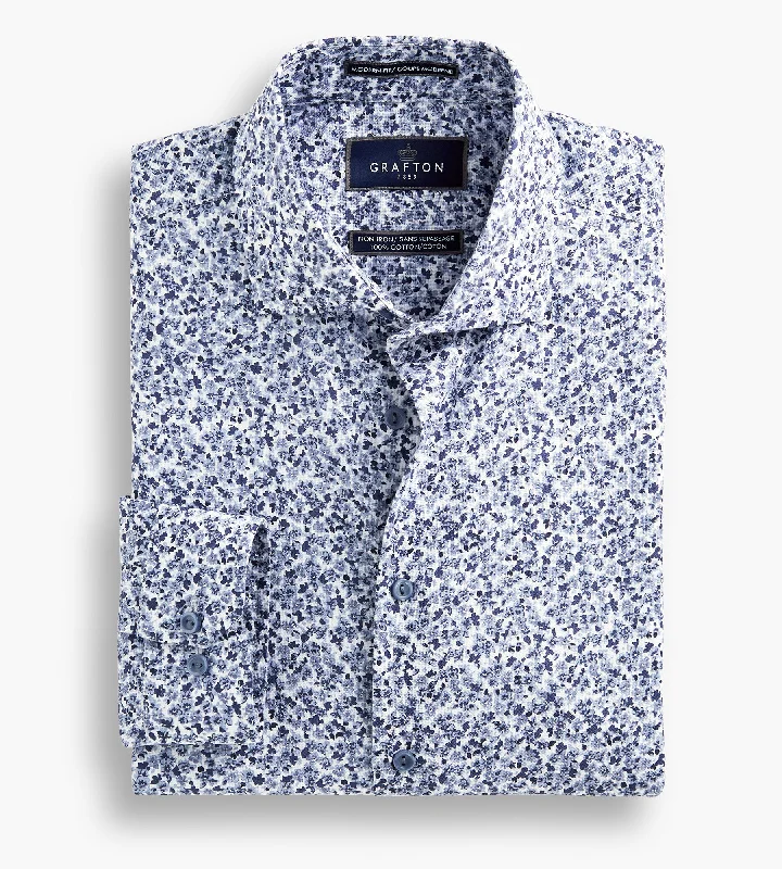 Modern Fit Floral Dress Shirt