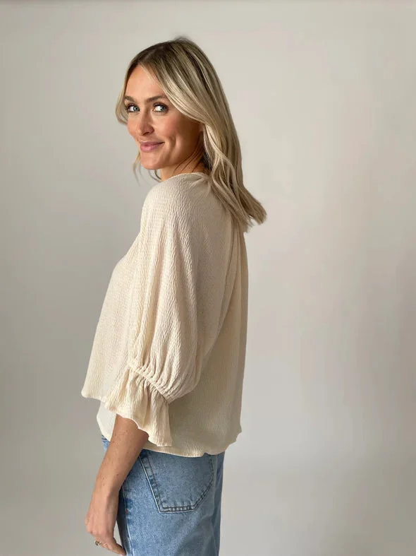 White Marigold Jenni Gauze Top