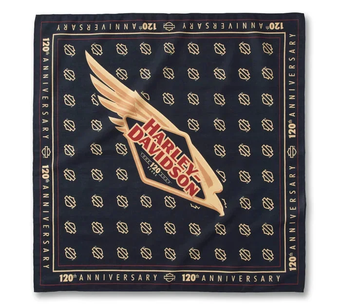 Women's 120th Anniversary Speedbird Bandana - Black Beauty - 97766-23VW