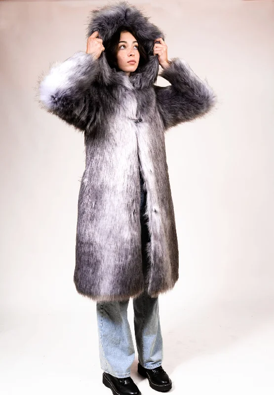 Women's Playa Coat in ""Silvery Fox Tail""