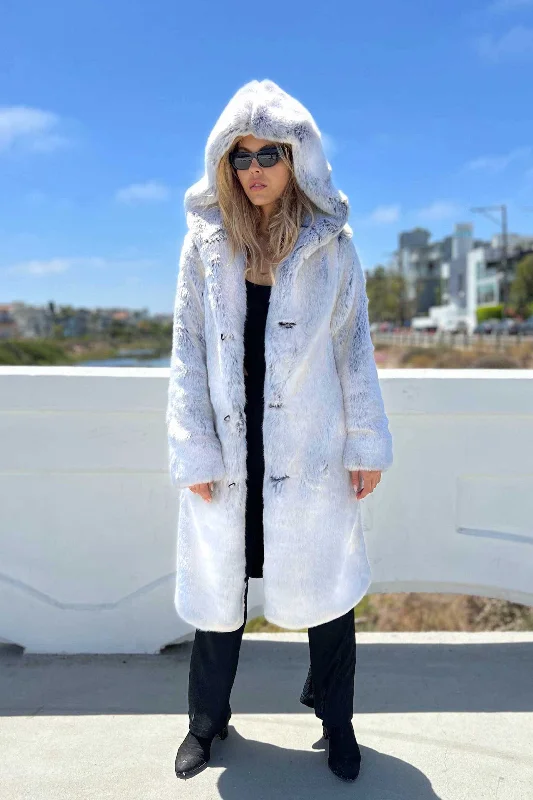 Women's Playa Coat in ""Pegasus"" Chinchilla