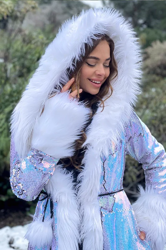 Women's Sequin Temptress Coat in ""Fairy""