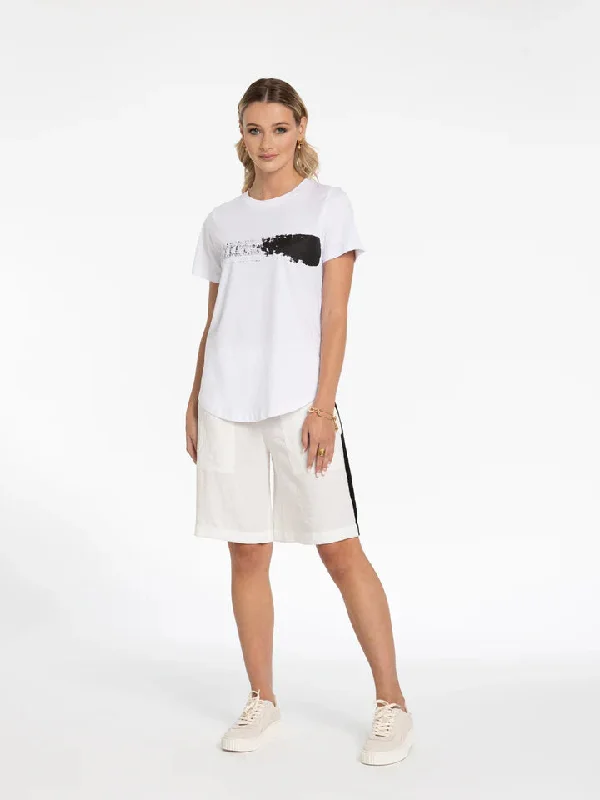 X.Lab Brush Stroke Tee - White