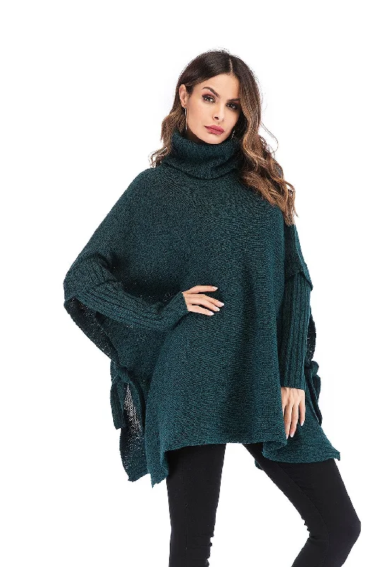 Dark Green High Neck Pullover