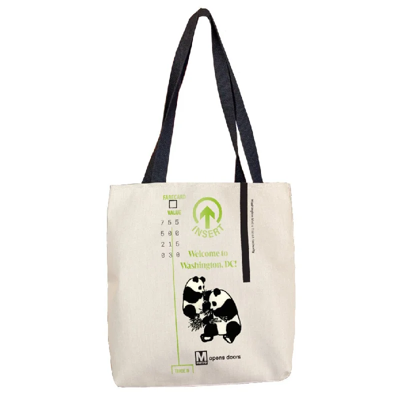 Metro Pandas Farecard Tote Bag