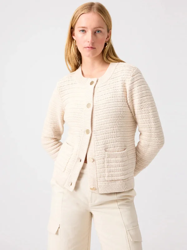 Sanctuary Knit White Sweater Jacket