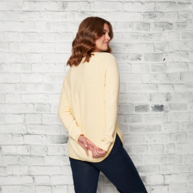 Sky Knit Sweatshirt - Buttercup