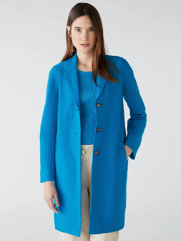 Oui Coat Blue