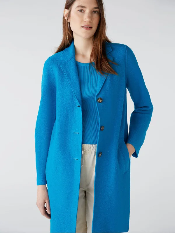 Oui Coat Blue