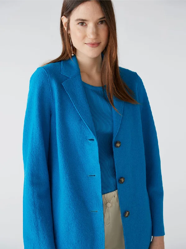 Oui Coat Blue