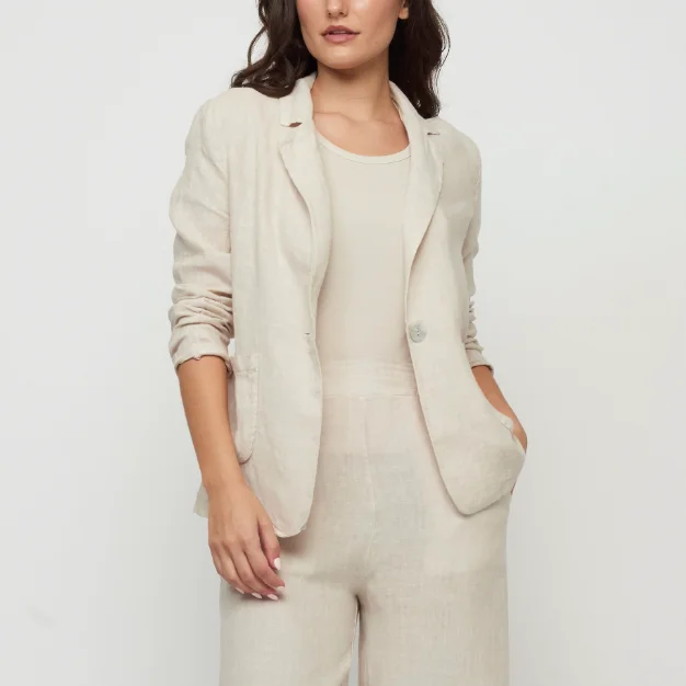 Relaxed Linen Blazer