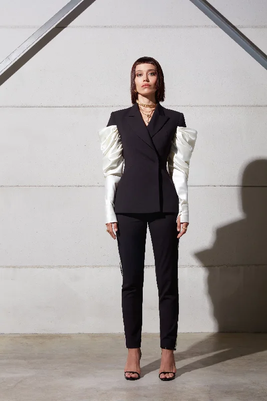 Veste Assurance noire et blanche